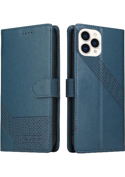 Iphone 14 Için Flip Case Pro Premium Deri Iki Kart Yuvaları Prim (Yurt Dışından)