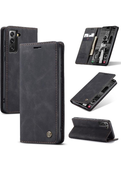 Samsung Galaxy S21 Artı Kılıf Kart Yuvası Için Flip Case Kickstand Flip Folio (Yurt Dışından)