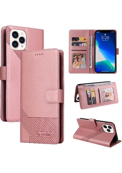 Iphone 15 Pro Için Flip Case Iki Kart Yuvaları Premium Deri Kickstand (Yurt Dışından)