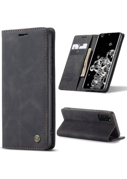 Samsung Galaxy S20 Artı Manyetik Kapatma Darbeye Vaka Pu Için Flip Case (Yurt Dışından)
