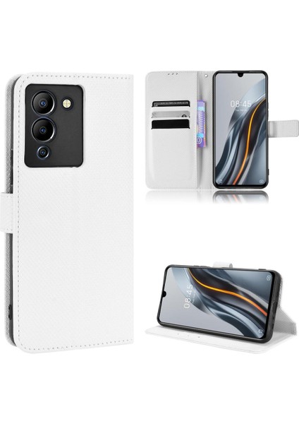 Infinix Not 12 G96 Kapak Için Kılıf Kickstand Kart Tutucu Manyetik Cüzdan (Yurt Dışından)