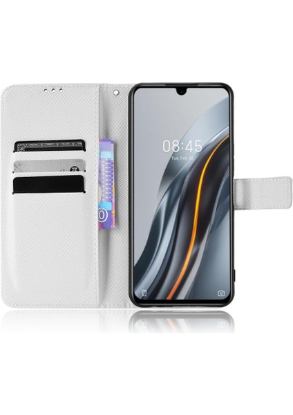 Infinix Not 12 G96 Kapak Için Kılıf Kickstand Kart Tutucu Manyetik Cüzdan (Yurt Dışından)