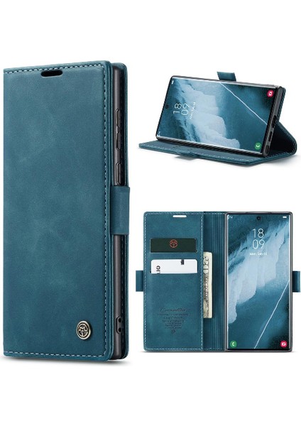 Samsung Galaxy S22 Için Flip Case Ultra Flip Folio Kitap Kılıf Kart Yuvası Pu (Yurt Dışından)