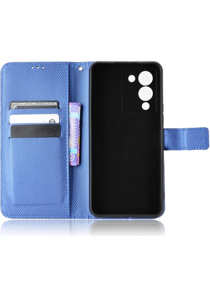 Infinix Not 12 G96 Kapak Için Kılıf Kickstand Kart Tutucu Manyetik Cüzdan (Yurt Dışından)