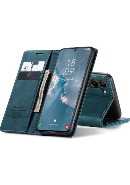 Samsung Galaxy S23 Vintage Pu Deri Cüzdan Manyetik Kılıf Için Flip Case (Yurt Dışından)
