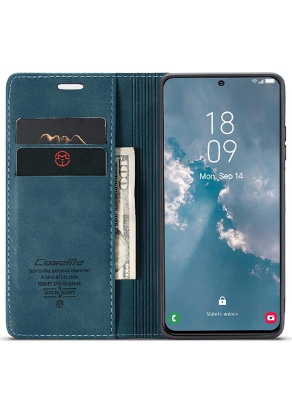 Samsung Galaxy S23 Vintage Pu Deri Cüzdan Manyetik Kılıf Için Flip Case (Yurt Dışından)