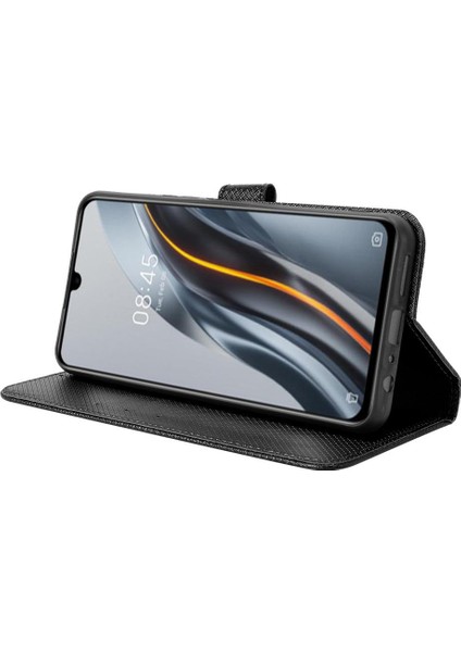 Infinix Not 12 G96 Kapak Için Kılıf Kickstand Kart Tutucu Manyetik Cüzdan (Yurt Dışından)