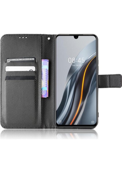 Infinix Not 12 G96 Kapak Için Kılıf Kickstand Kart Tutucu Manyetik Cüzdan (Yurt Dışından)