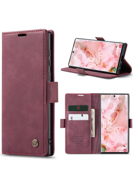 Samsung Galaxy S23 Için Flip Case Ultra Flip Folio Kitap Vintage Pu Deri (Yurt Dışından)