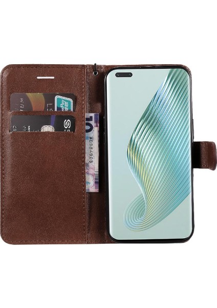 Kart Yuvası Klasik Düz Renk Cüzdan ile Onur Sihirli 5 Pro Için Flip Case (Yurt Dışından)