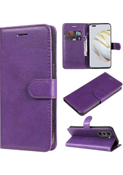 Kart Yuvası ile Huawei Nova 10 Pro Için Flip Case Yüksek Kalite Deri Telefon (Yurt Dışından) modelleri