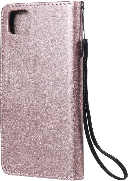 Huawei Huawei P Klasik Düz Renk ile Yüksek Kaliteli Deri Flip Case (Yurt Dışından)