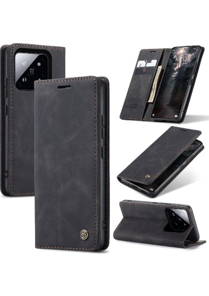 Xiaomi 14 Için Flip Case Folio Kitap Manyetik Kapatma Darbeye Vaka (Yurt Dışından)