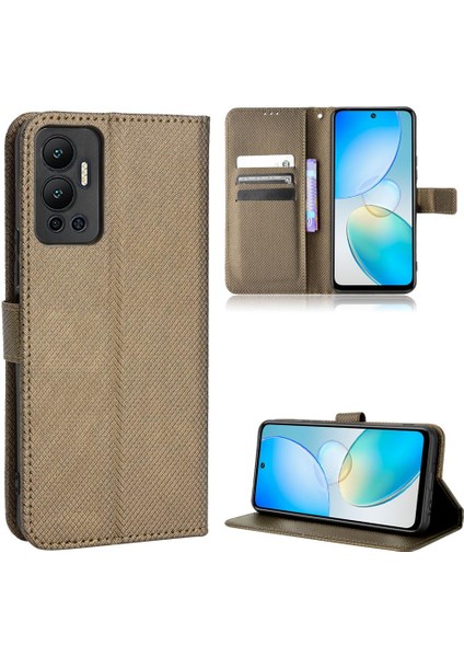 Infinix Sıcak 12 Kickstand Kart Tutucu Kapak Manyetik Cüzdan Için Kılıf (Yurt Dışından)