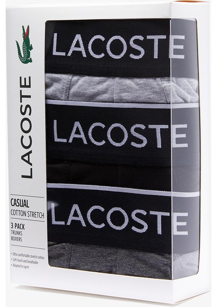 Core Erkek Baskılı 3'lü Gri Boxer 5H3411 Vdp modelleri