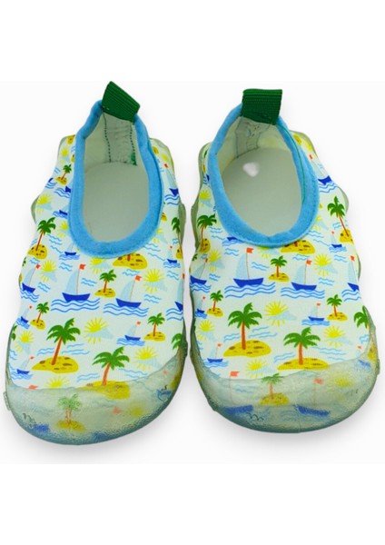 Yeşil Erkek Çocuk Kaydırmaz Taban Deniz AYAKKABISI-F-7020 fiyatları