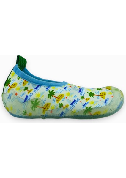 Yeşil Erkek Çocuk Kaydırmaz Taban Deniz AYAKKABISI-F-7020 fırsatları