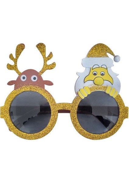 Parti Gözlüğü -Rudolph & Santa-