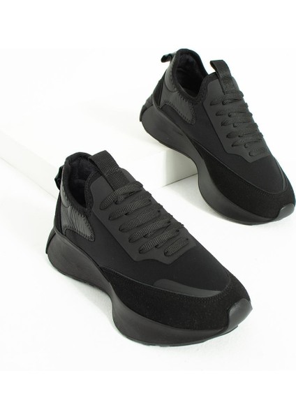 Dimity Siyah gerçek Deri Süet Kadın Spor Ayakkabı fiyatları