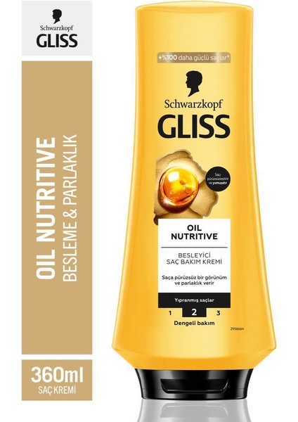 Oil Nutritive Şampuan 400ml + Saç Kremi 360ml + Sıvı Saç Kremi 200 ml
