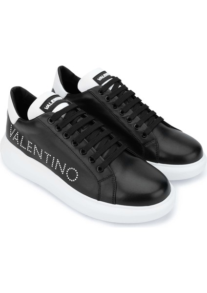 Mario Valentino Unisex  Deri Siyah Sneakers & Spor Ayakkabı 1040 95B2302 Ayk Y24 Black/whıte