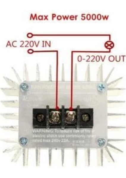 5000W Dimmer Ac 220V Motor Hız Kontrol Devresi