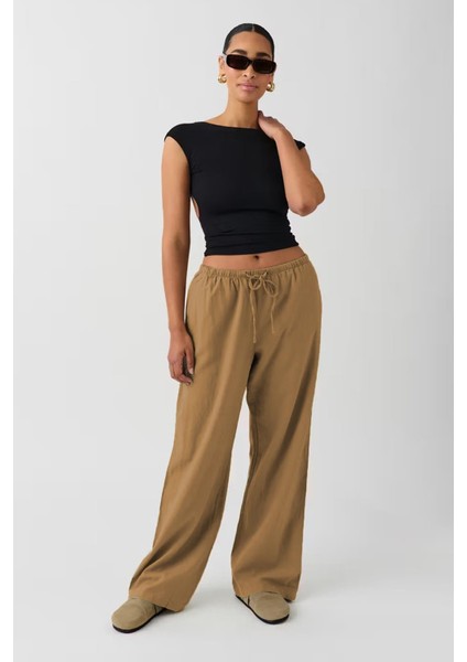 Camel Elastik Belli Bol Kesim Pantolon MG2020