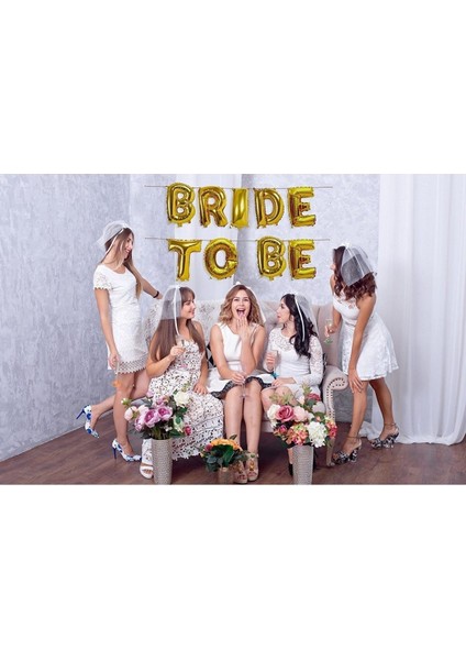 Bride To Be Yazılı 40 cm Folyo Balon Konsept Gold Renkli Altın Sarısı Bekarlığa Veda Partisi Balon fiyatları