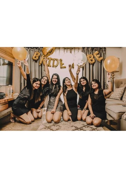 Bride To Be Yazılı 40 cm Folyo Balon Konsept Gold Renkli Altın Sarısı Bekarlığa Veda Partisi Balon modelleri