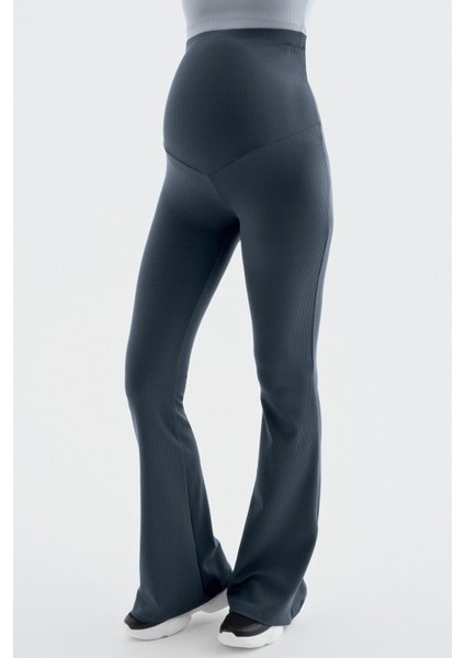 Yüksek Bel Esnek Toparlayıcı Hamile Tayt Materyal %90 Polyester F09 modelleri