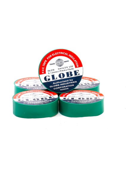 Pvc Elektrik Izolasyon Bant .0.13X19X10YRDS. (Yeşil)