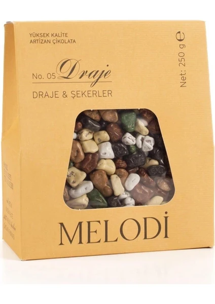 Melodi Çikolata Resital Çakıl - 250gr - Sütlü Çikolata Draje