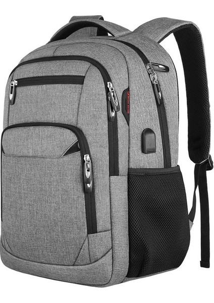 Kalesi USB Şarj Portlu Suya Dayanıklı Sırt Çantası (Yurt Dışından)