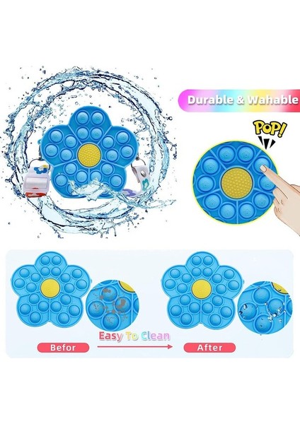 Kalesi 2 In 1 Silikon Fidget Küçük Çanta - Açık Mavi (Yurt Dışından)