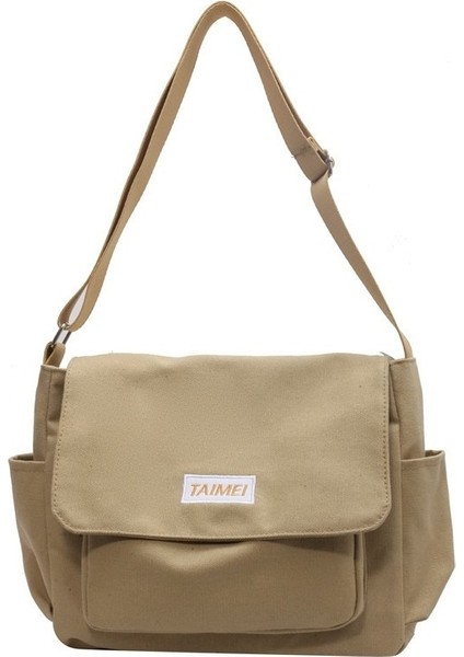 Lebeigo Üst Düzey Dokulu Kanvas Çanta, Tek Omuzlu Çapraz Çanta, Basit ve Hafif Işe Gidip Gelme Için Çapraz Çanta (Yurt Dışından)