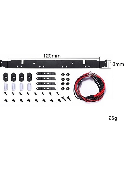 Shuai Yan Mn D90 Için Mn-90 MN99S 1/12 Rc Araba Yükseltme Parçaları LED Çatı Lambası Işıkları Bar Spot Dekorasyon Aksesuarları (Yurt Dışından)