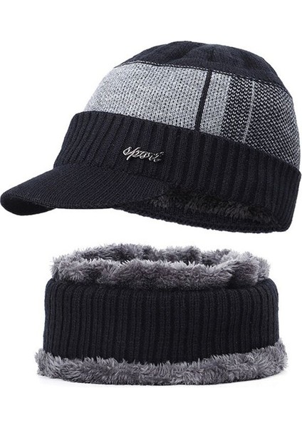 Yantangyue Sıcak Tutmak Için Kadife ile Şapka Önlük Seti (Yurt Dışından)