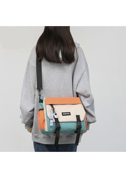 Lebeigo Messenger Çanta Modaya Uygun Büyük Kapasiteli Öğrenci Sınıfı Postacı Sırt Çantası Kadın Rahat Japon Omuz Çantası (Yurt Dışından) fiyatları