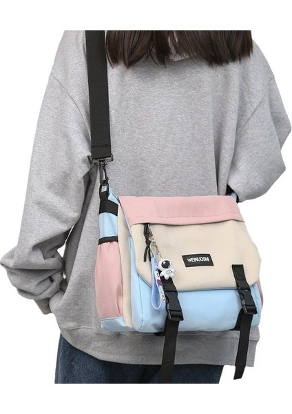 Lebeigo Messenger Çanta Modaya Uygun Büyük Kapasiteli Öğrenci Sınıfı Postacı Sırt Çantası Kadın Rahat Japon Omuz Çantası (Yurt Dışından) modelleri