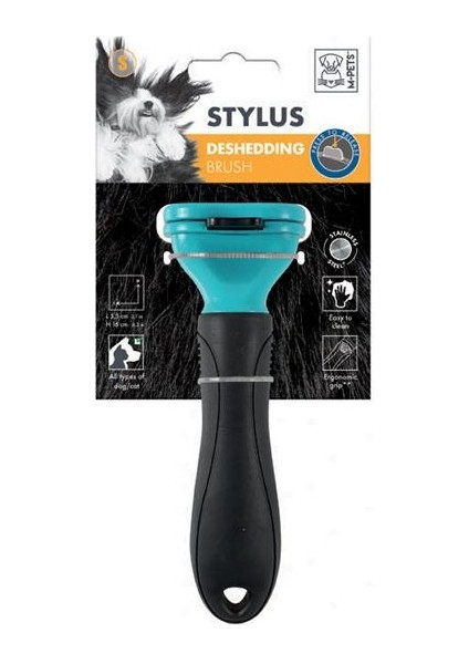 Stylus Furminatör Basmalı Kedi Köpek Tarağı Small