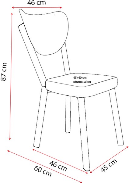 Elma 6 Kişilik Mutfak Yemek Masa Takımı Gri indirimleri