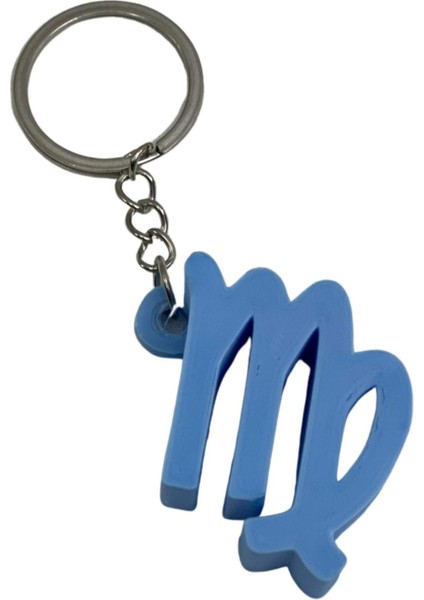 Başak Burcu Anahtarlık Mavi
