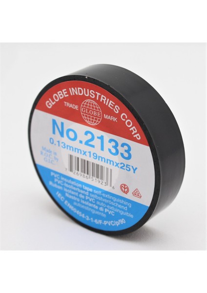 Vinil Izole Bant Halogen Free (Halojensiz) /"0.13X19X25YARDS/" (Siyah)