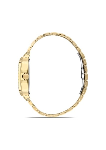 Quartz Çelik Altın Rengi Köşeli Kasa 40 mm Erkek Kol Saati fiyatları