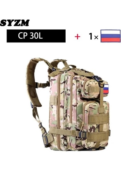 Cp 30L Syzm 30L Su Geçirmez Molle Taktik Sırt Çantası Askeri Ordu Yürüyüş Kamp Sırt Çantası Seyahat Sırt Çantası Doğa Sporları Tırmanma Çantası (Yurt Dışından)