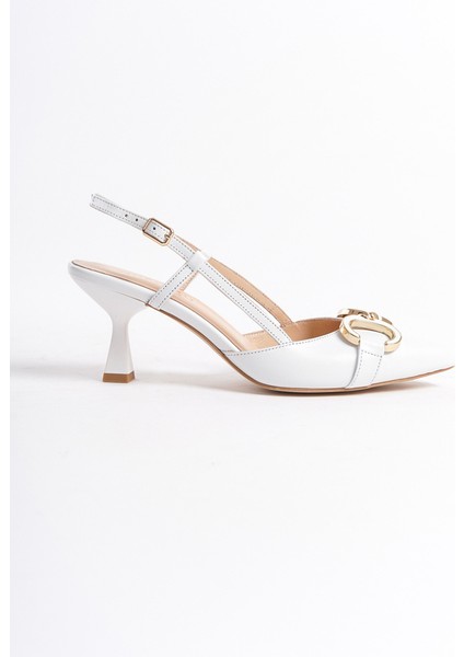 Kadın Topuklu Deri Stiletto & Ayakkabı Beyaz -MCBRG5793-B indirimleri