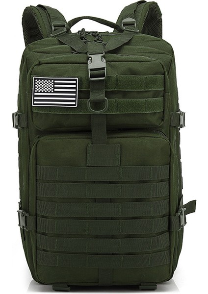 Ordu Yeşil 30X30X50 cm Spor Açık Dağcılık Seyahat Sırt Çantası Kamp Kamuflaj Çanta Taktik Sırt Çantası 45L 3 P Sırt Çantası Taktik Sırt Çantası (Yurt Dışından)