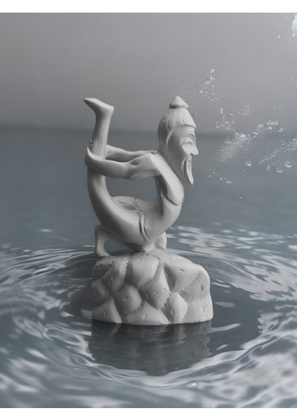 Yoga Guru In Ardha-Dhanurasana Yoga Meditasyon Biblo