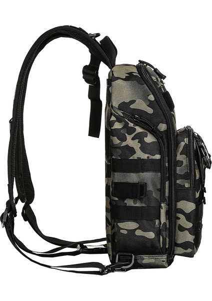 Akrep Camo Chikage Kişilik Balıkçılık Avcılık Su Geçirmez Sırt Çantası Büyük Kapasiteli Hafif Tırmanma Çantası Çok Fonksiyonlu Taktik Sırt Çantası (Yurt Dışından)