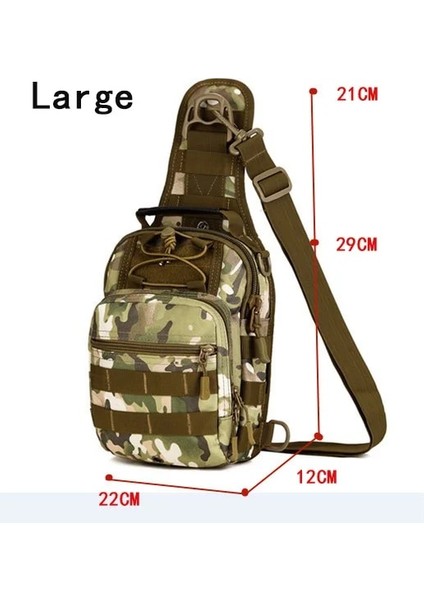 Cp Kamuflaj Erkek Çanta Taktikleri Göğüs Dörtlü Sırt Çantası Çanta Askeri Eğlence Naylon Kamuflaj Sırt Çantası Omuz Moda Eğlence Kadın Çantası (Yurt Dışından)